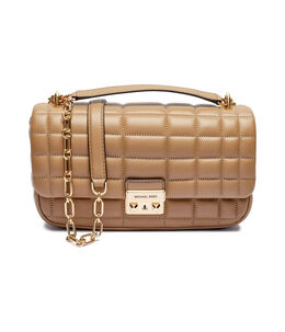 Сумка через плечо из кожи Tribecca Michael Kors, желтый mk251w00002929700os | smėlio