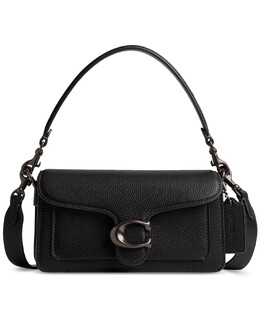 Миниатюрная сумка на плечо Tabby 20 из полированной кожи Pebble Coach, черный 16570177 | black
