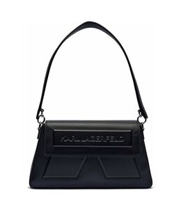 Кожаная сумка через плечо ikon/k Karl Lagerfeld, черный kl251w00005608700os | juoda