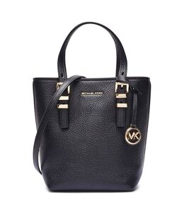 Кожаная сумка через плечо Quinn Michael Kors, черный mk252w00003500100os | juoda