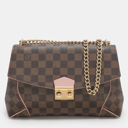 Louis Vuitton Rose Ballerine Damier Ebene Canvas Caissa Flap Bag 1160932