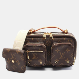 Louis Vuitton Brown Monogram Utility Crossbody Shoulder Bag 1160883