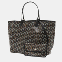 Goyard Black Canvas and Leather Saint Louis PM Tote Bag 1160877