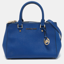 Michael Kors Blue Leather Medium Sutton Tote 1160315