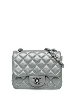 Chanel 2013-2014 Mini Square Classic Calfskin Single Flap crossbody bag 26513059