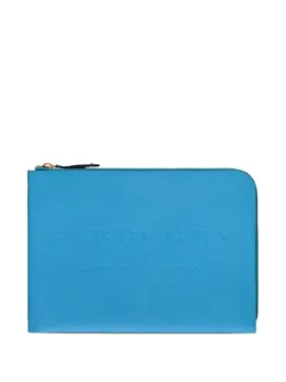 Burberry logo-embossed clutch bag 12767593