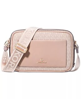 Большая сумка через плечо с карманами Signature Maeve East West Michael Kors, коричневый 16299479 | vanilla/ acorn