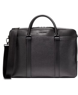 Кожаная сумка-портфель Triboro среднего размера Cole Haan, черный 17770522 | black