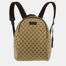 Gucci Beige GG Canvas Backpack 1161851
