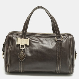 Gucci Choco Brown Leather Duchessa Boston Bag 1161224