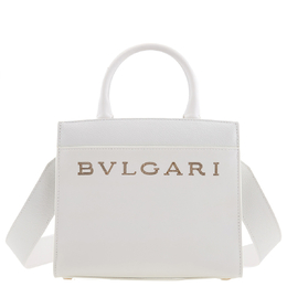 Bvlgari Logo Series Small Leather Tote 291959