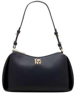 Сумка на плечо Remy с застежкой-молнией DKNY, серый 18187055 | blk/gold