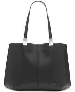 Сумка-тоут Granite с магнитной застежкой Calvin Klein, черный 16263774 | black/silver