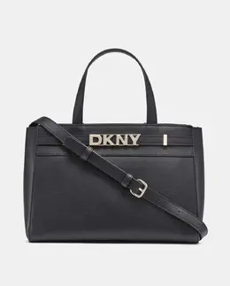 Сумка Beckett с двойной ручкой и однотонным принтом DKNY, черный a52817433 | negro