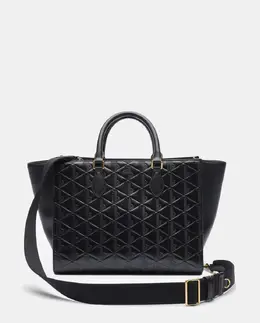 Большая сумка Maheki с тисненой монограммой Lacoste, черный a54459317 | negro