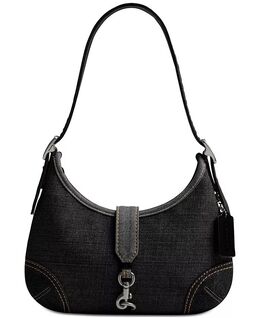 Сумка-хобо Originals Denim Hamptons Coach, черный 19344726 | lh/black