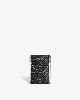 Рок-сумка для мобильного телефона с цепями Zadig & Voltaire, черный mp_0900954_lwsg03647 | negro