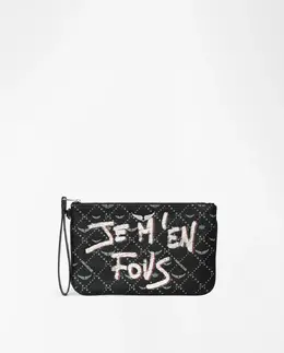 Черный клатч-сумочка с монограммой Z Zadig & Voltaire mp_0900954_lwsg03720 | negro