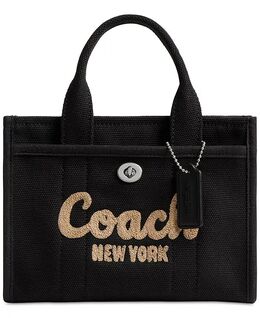 Мини-сумка Cargo Tote из холста 20 Coach, черный 19865368 | lh/black