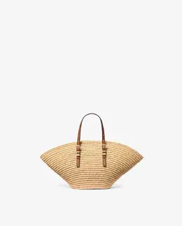 Сумка из соломы ручной работы Michael Kors, коричневый mp_0478263_30s5g9ft1w | marrón