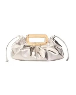 Женский клатч из металлической кожи Maje, серебряный mp_0910052_mfasa01268tu | plata