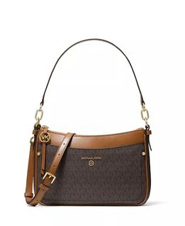 Сумка-кошелек через плечо с логотипом Jet Set Charm Top Zip Michael Kors, коричневый 12337411 | brown/acorn