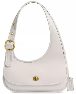 Сумка Cashin Carry Small Leather Crescent Coach, белый 20274539 | b4/chalk