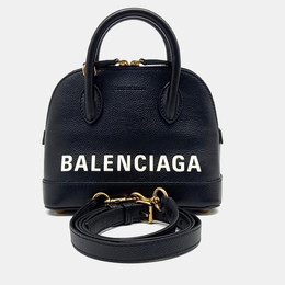 Balenciaga Black Leather Bill Top Handle Bag XXS 1162606