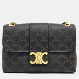 Celine Brown PVC Victoire Medium bag 1162618