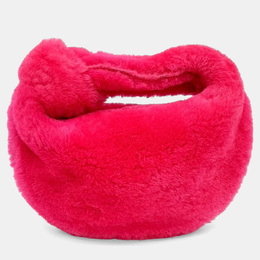 Bottega Veneta Pink Shearling Fur Shearling Mini BV Jodi Bag 1162650