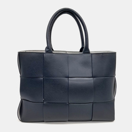 Bottega Veneta Navy Blue Leather Arco Tote and Shoulder Bag 1162541