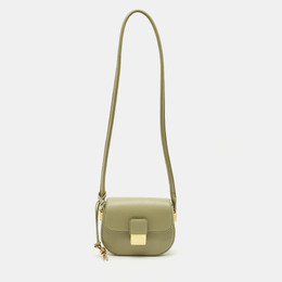 Bottega Veneta Travertine Leather Mini Desiree Crossbody Bag 1162363