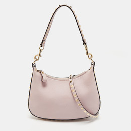 Valentino Pink Leather Rockstud Zip Crossbody Bag 1161467