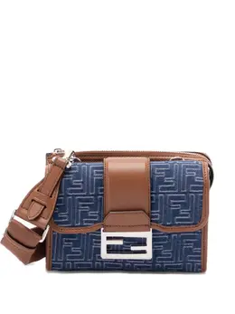 Сумка через плечо с жаккардовым логотипом Fendi, синий 30547741 | синий