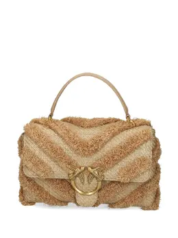 Pinko fringed chevron shoulder bag 30401743