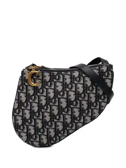 Christian Dior 2019 Oblique Canvas Saddle Triple Zip crossbody bag 30748607