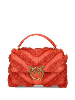 Pinko fringed-chevron shoulder bag 30401756