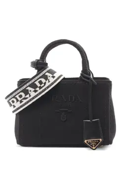 Prada 2010s mini canvas tote bag 30454885