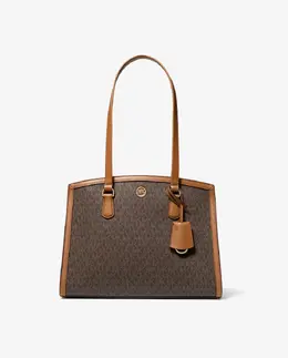 Сумка-тоут Chantal с логотипом Michael Kors, темно-коричневый mp_0478263_30s4g7ct2b | marrón oscuro