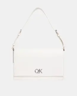 Сумка через плечо с металлической монограммой Calvin Klein, белый a53429001 | blanco