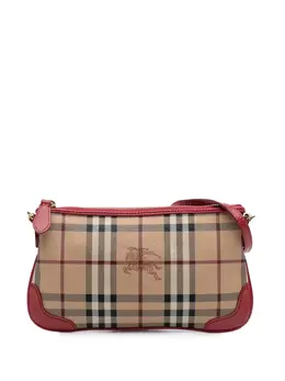 Burberry 2000-2017 Haymarket Check Coated Canvas Peyton crossbody bag 30792307