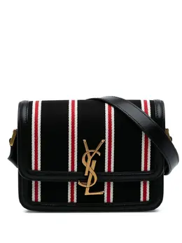 Saint Laurent 2021 Small Canvas Striped Solferino Satchel In Box crossbody bag 30794553
