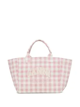 Ganni checked tote bag 30096739