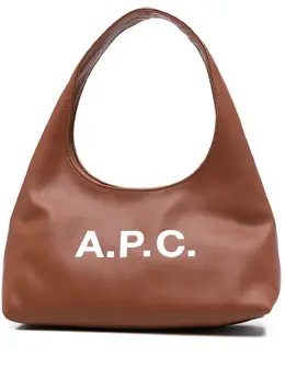 A.P.C. Baby Ninon logo-print shoulder bag 30571357
