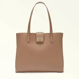 Сумка тоут Furla Furla 1927 L TOTE 36 SOFT, фактура зернистая, пудровый 4432453699