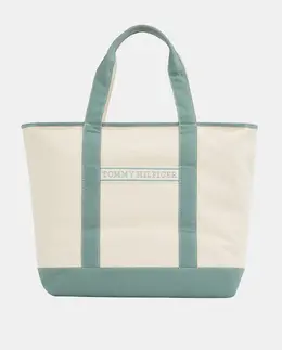 Сумка-тоут из хлопка Tommy Hilfiger, бежевый a53165749 | beige