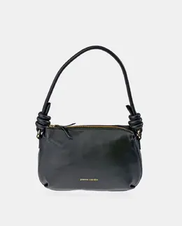 Сумка-хобо с плечевым ремнем из черной кожи Pierre Cardin, черный a52651826 | negro