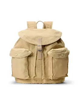 Мужской хлопковый рюкзак с вышитой лошадью Polo Ralph Lauren, бежевый a53718979 | beige