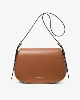 Женская кожаная сумка через плечо Lydia с золотыми деталями Michael Kors, коричневый mp_0478263_30r5gl0m2l | marrón
