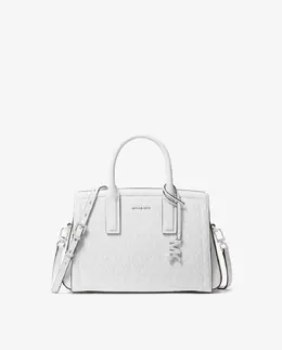 Женская сумка-портфель Laila с логотипом Michael Kors, белый mp_0478263_30s5s9is1v | blanco